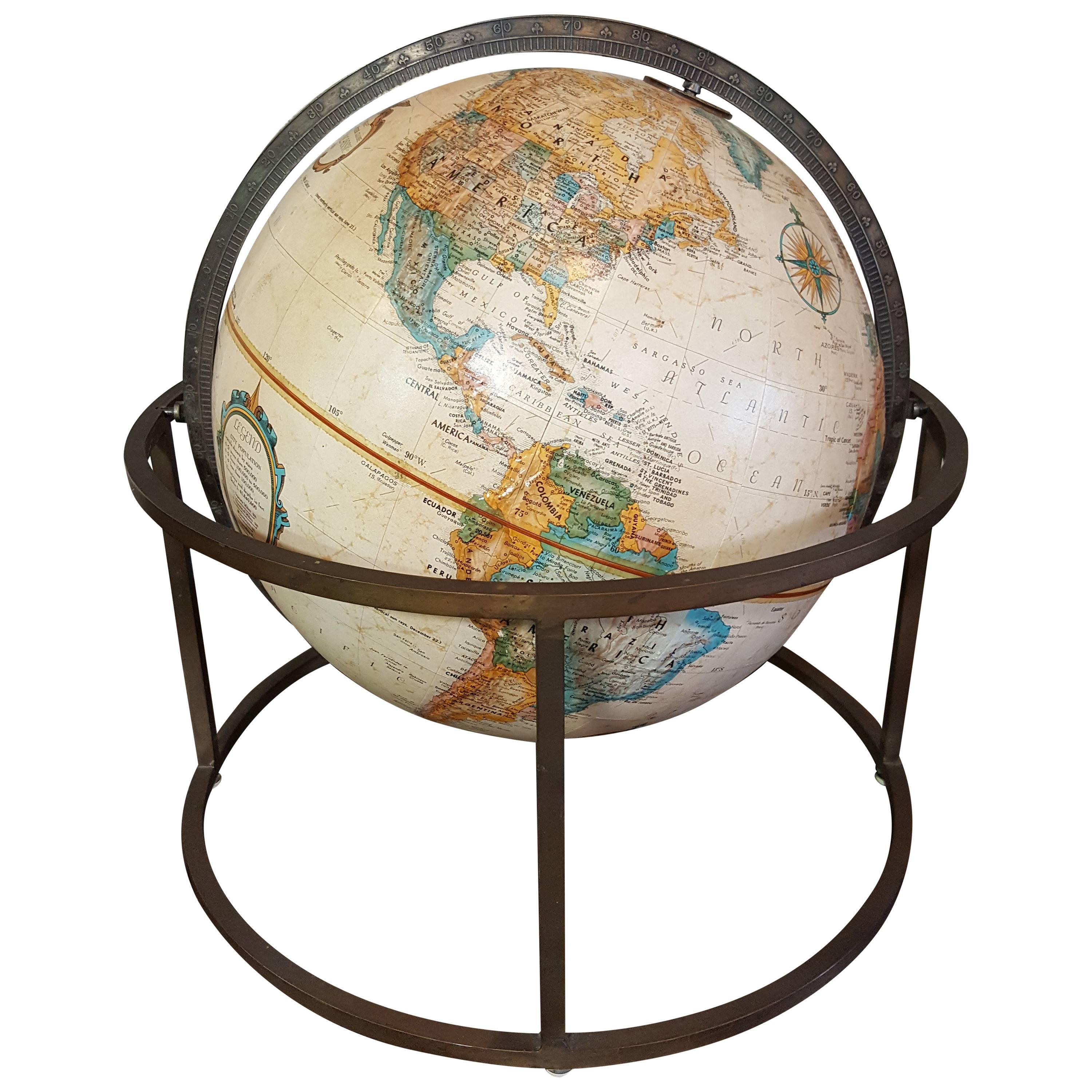 Desk Top Globe in the Style of Paul McCobb
