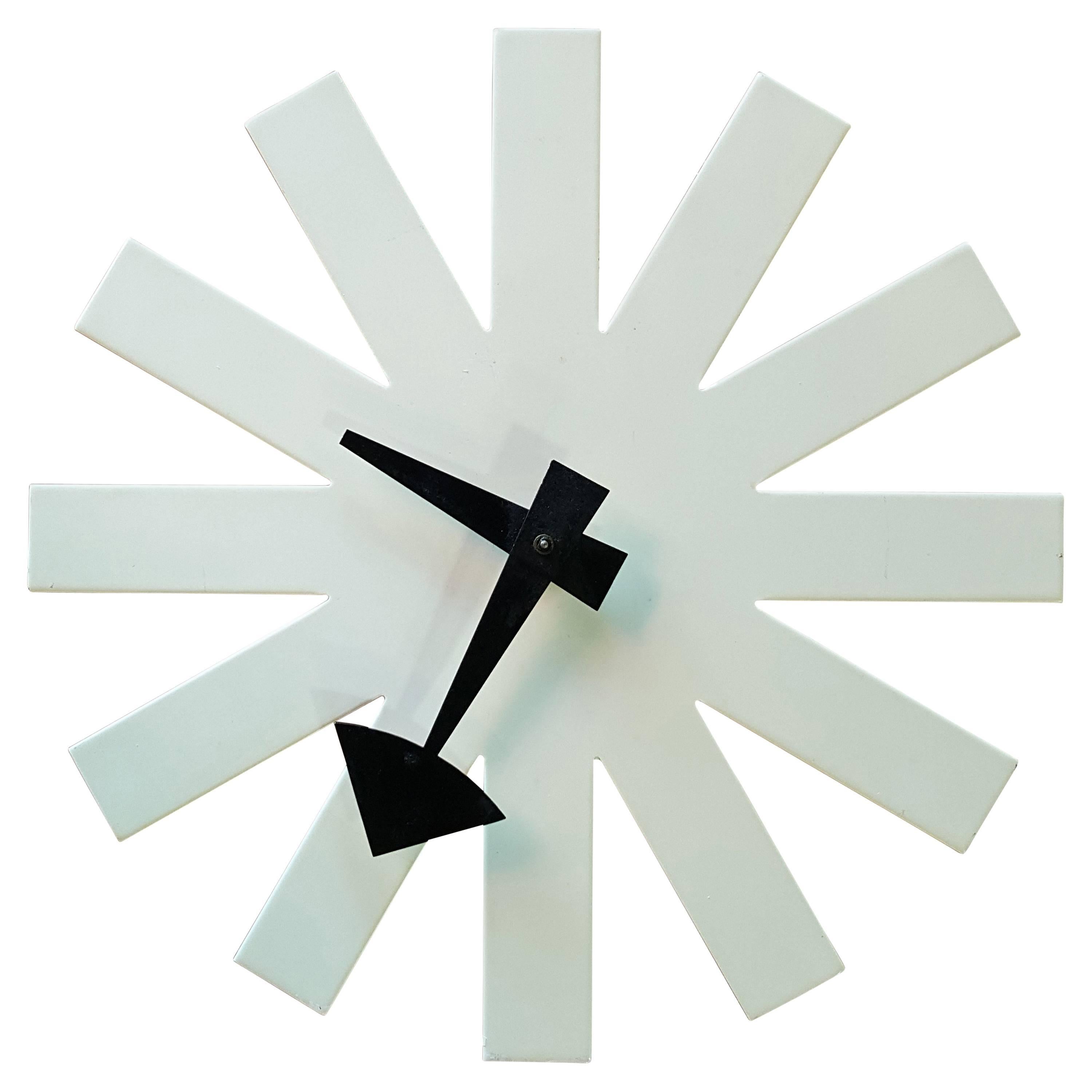 George Nelson for Howard Miller "Asterisk" Wall Clock For Sale