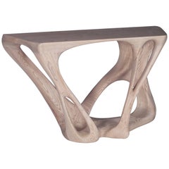 Amorph Petra Console Table, Stained Weathered Oak, 