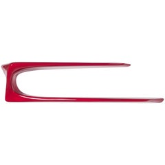 Amorph Flux modern wall mounted shelf red color lacquer 