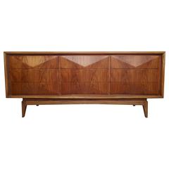 Mid-Century Diamond Front Dresser 11