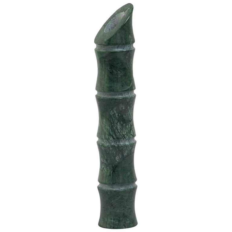 Vase 'Large' in Green Guatemala Marble by Michele Chiossi, Italy For Sale
