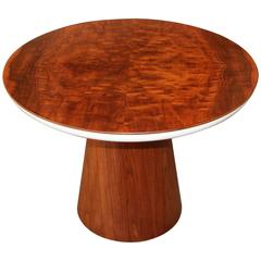 Frank Rohloff Walnut and Metal Tulip Table