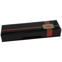Black and Red Lacquer Lidded Box, Japanese, 1930s 3