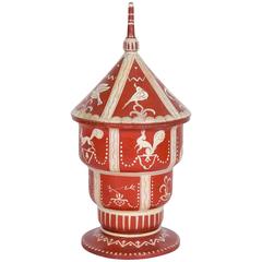Inlaid Wood Lidded Box with Animal Scenes, German, 1920s 7
