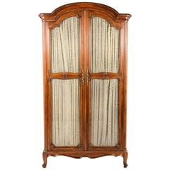 French Louis XV Armoire with Grille Doors, 20th Century, Paris