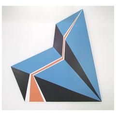 Modernist Hard-Edge Painting by Mimi Chan, circa 1980s 3
