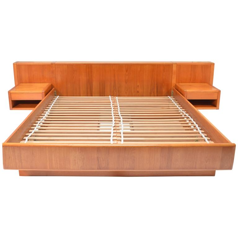 Teak platform bed king deals