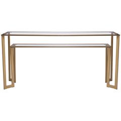 Gilt Two-Tier Geometric Console 9