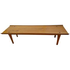 Mid-Century Heritage Coffee Table of Natural Walnut and Pecan, circa 1961