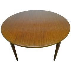 Dining Table of Teak by Omann Jun with Three Leaves