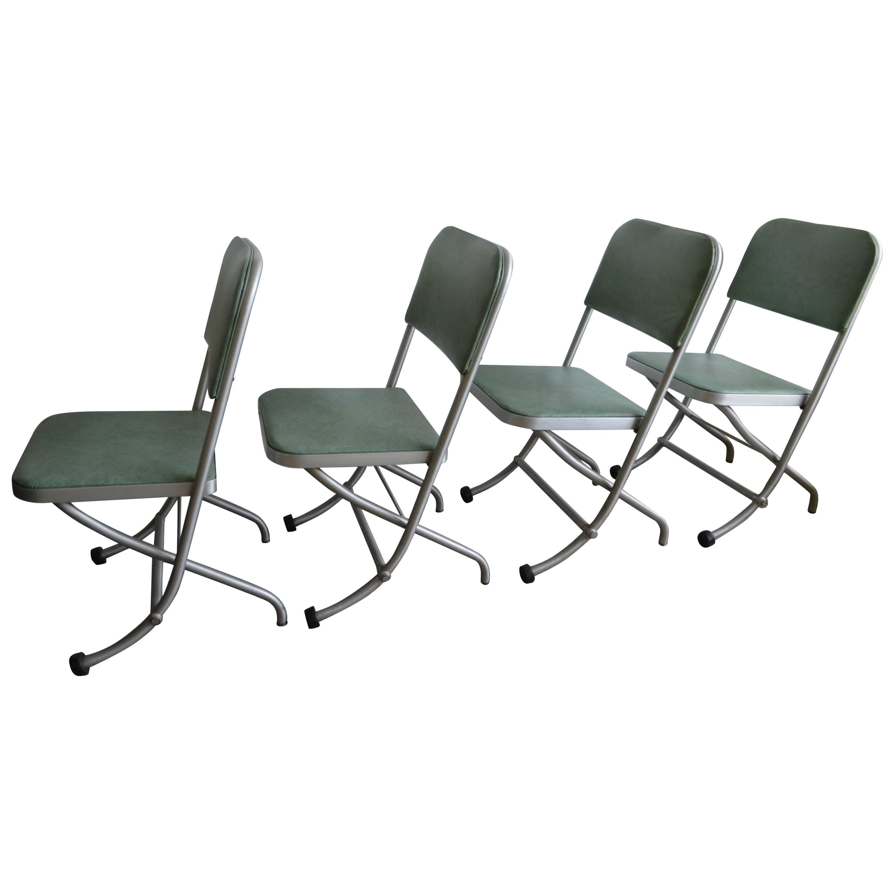 Warren Macarthur Mid-Century Folding Chairs; NOTE: Only 3 available