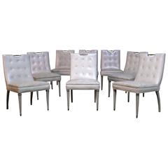 Hollywood Regency Dining Chairs, Set of Eight 7