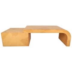 Mid-Century Modern Lacquered Goatskin Coffee Table by Aldo Tura