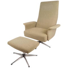 Used Amazing Mid-Century Modern Adjustable Danish Lounge Chair and Ottoman