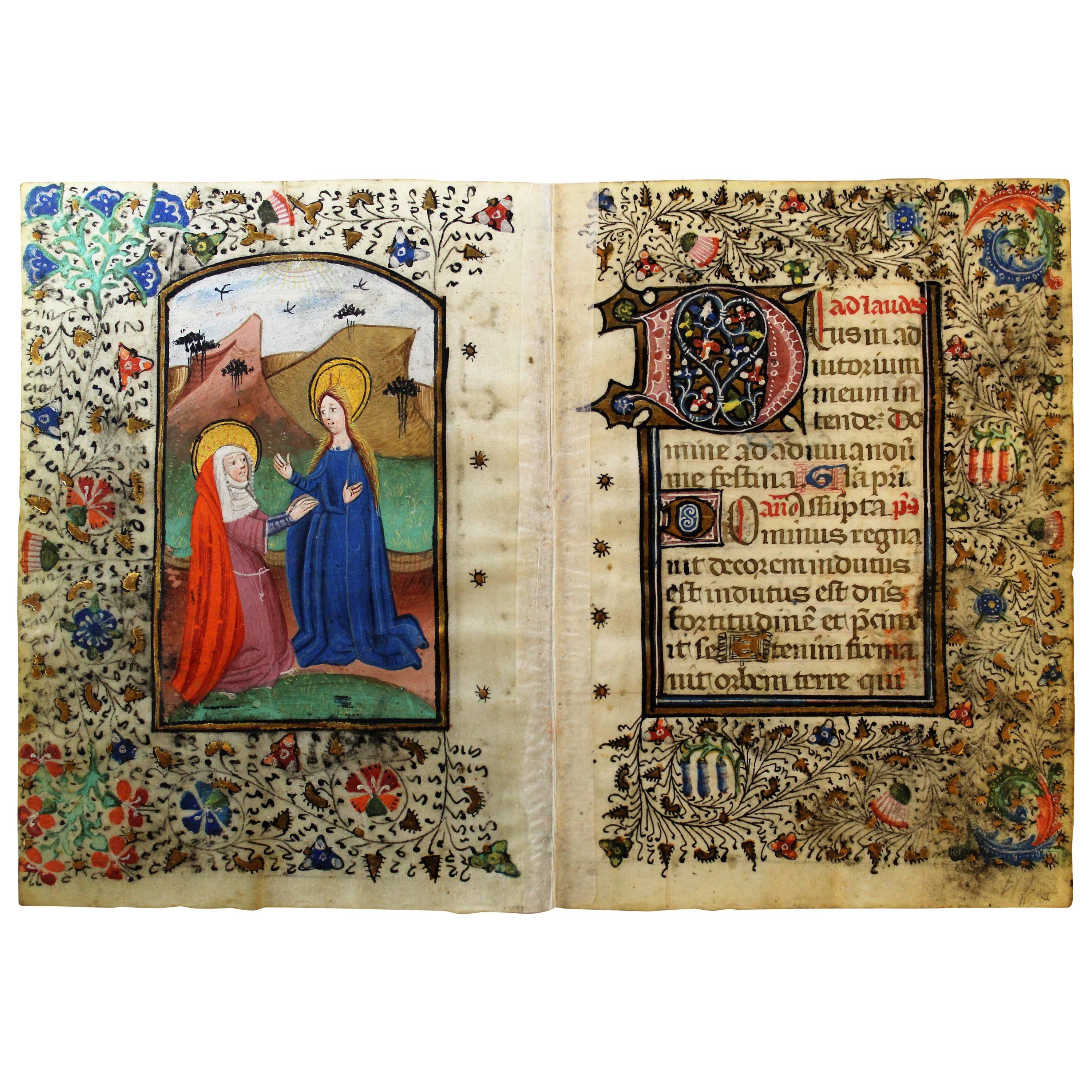 Medieval Illuminated Manuscript and Miniature Painting from the Book of Hours
