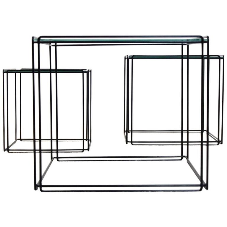 Graphical Isocele Nesting Tables by Max Sauze for Arrow, 1970s at 1stDibs