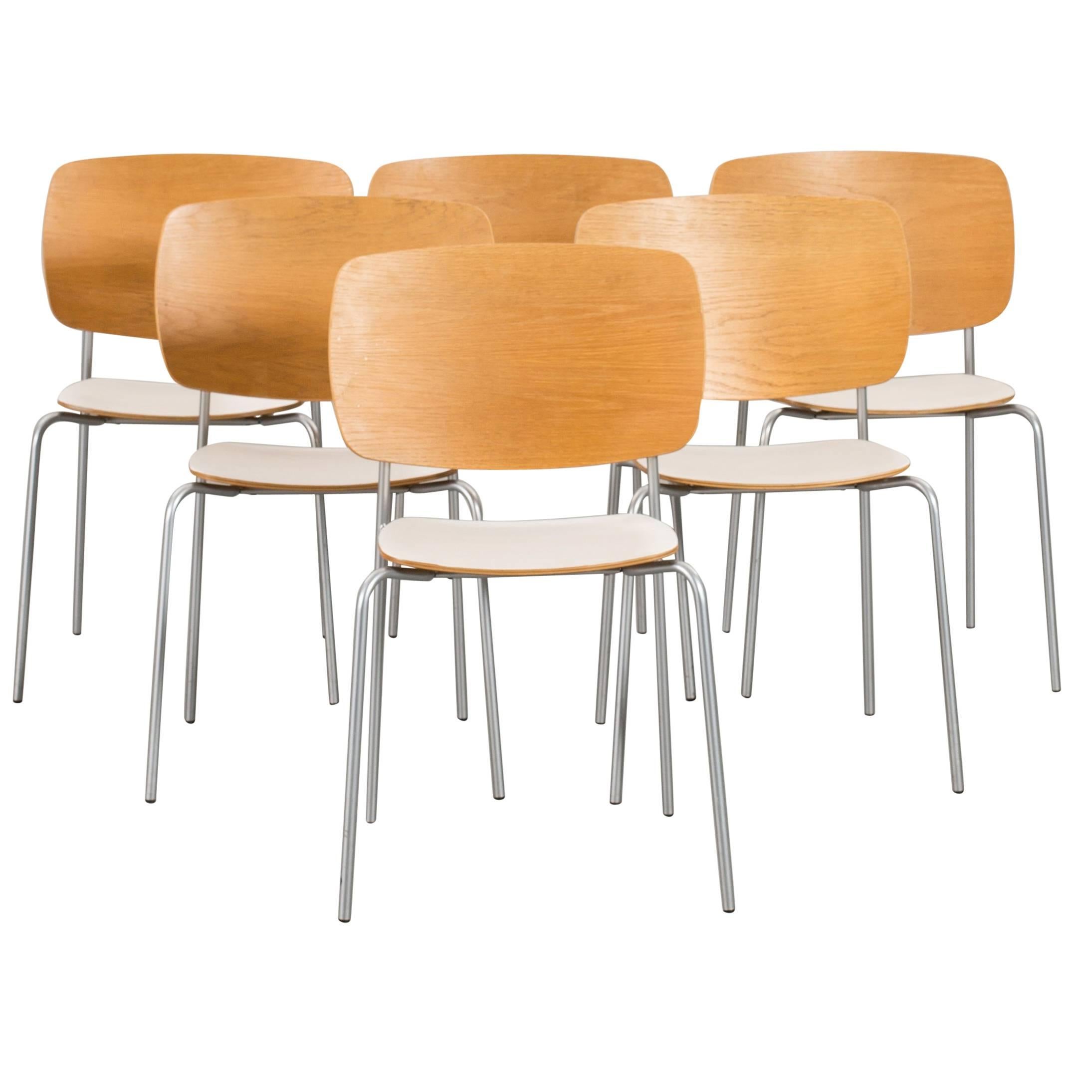 Set of Six Scandinavian Modern Chairs by Jonas Lindvall for Skandiform