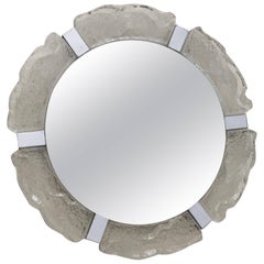 Retro Kalmar Ice Glass Round Mirror