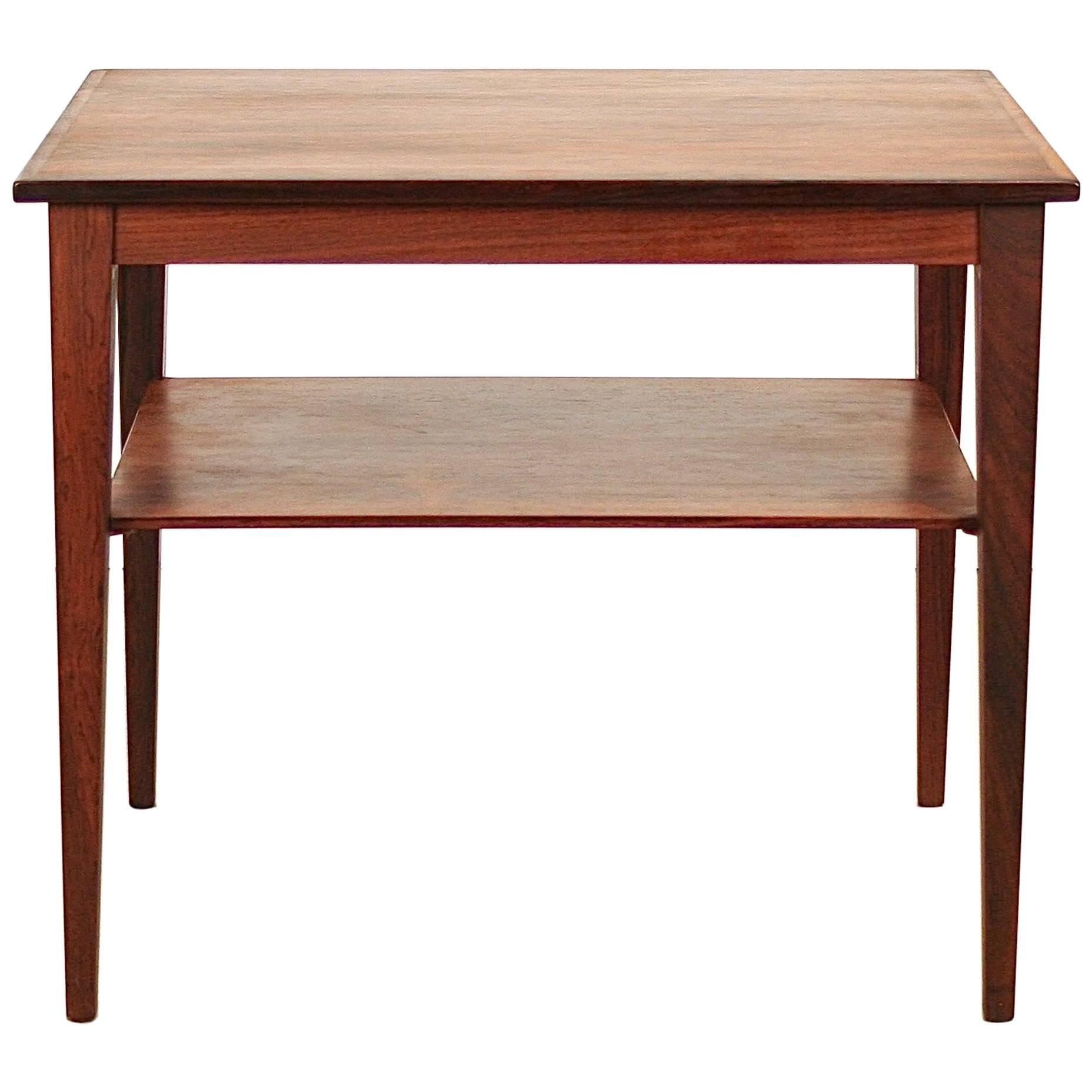 Vintage Danish Rosewood Side Table For Sale