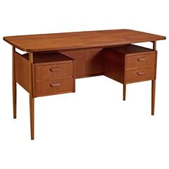 Vintage Floating Top Desk by Gunnar Nielsen Tibergaard