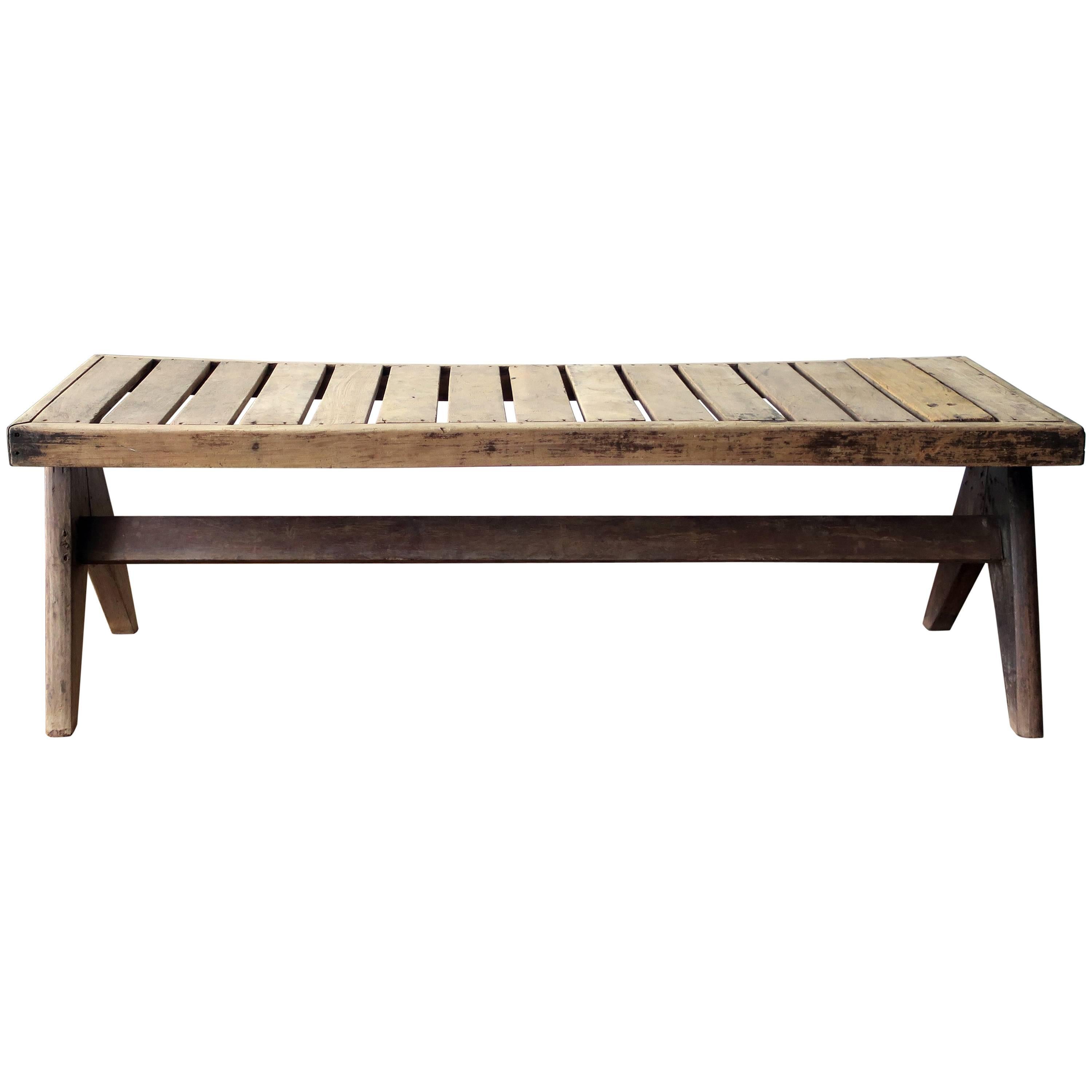 Pierre Jeanneret Bench from Chandigarh, circa 1955