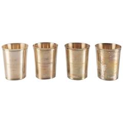 Godinger Silver Plate Julep Cups with Monograms