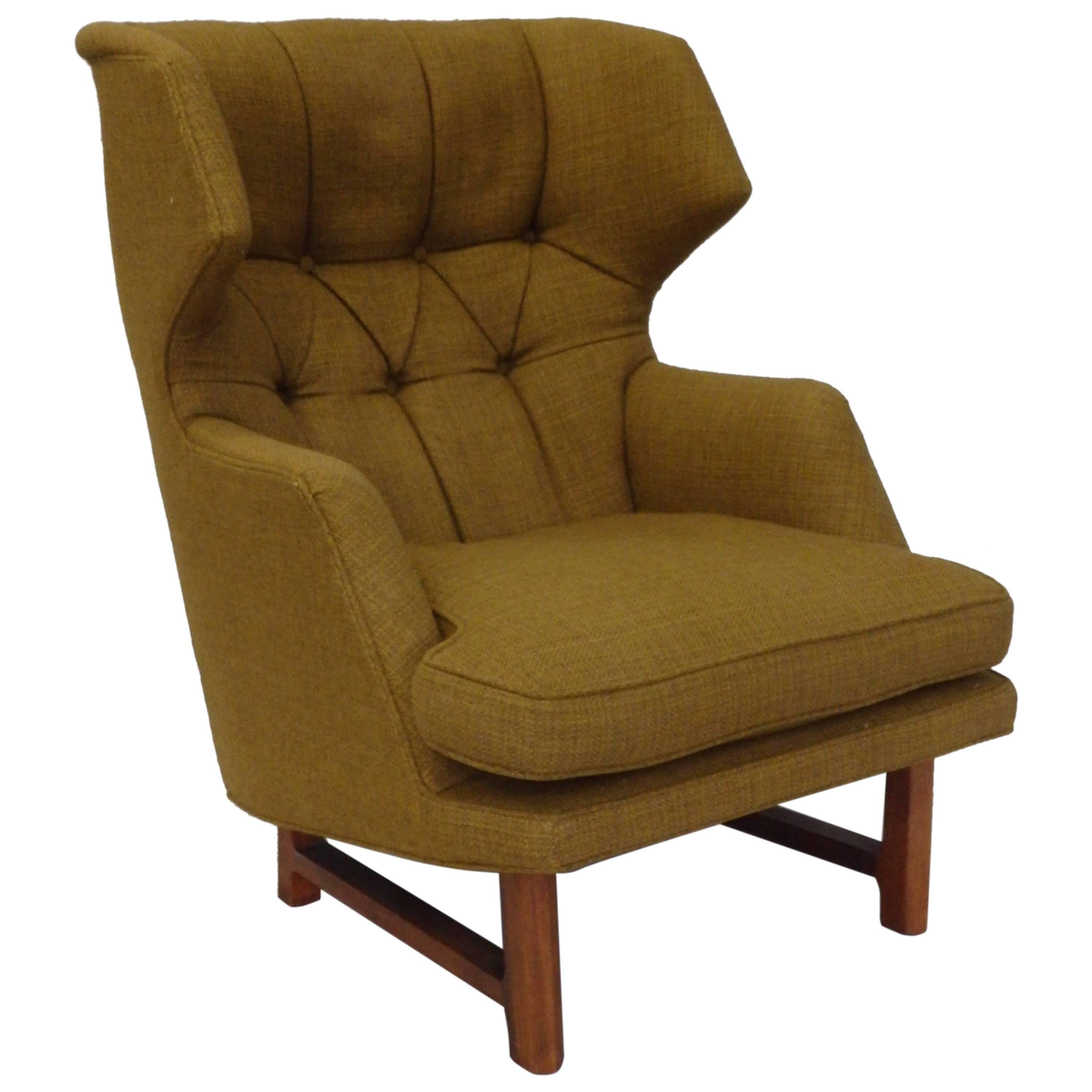 Edward Wormley for Dunbar Modernist Janus collection Wingback Lounge Chair