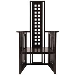 High Back Armchair in the Manner of Josef Hoffmann 2
