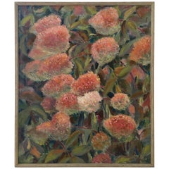 Oil on Canvas Painting "Flowers" by Maria Gertsman, 1963 4