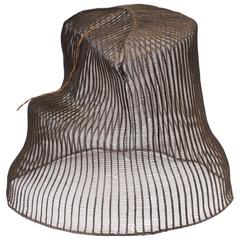 Late 19th Century Horse Hair Hat with Original Wood Base, Korea 2