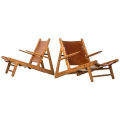 Børge Mogensen Hunting Easy Chairs by Fredericia Stolefabrik in Denmark 5