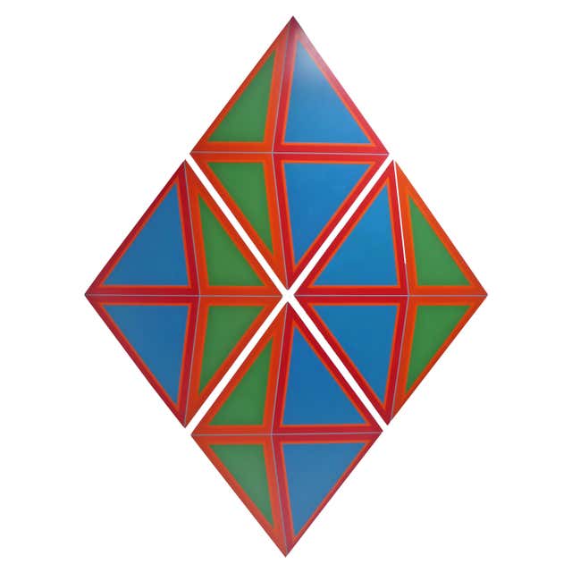 Stephen Thomas Rascoe Abstract Landscape Painting 1970s 'Sierra Madre ...