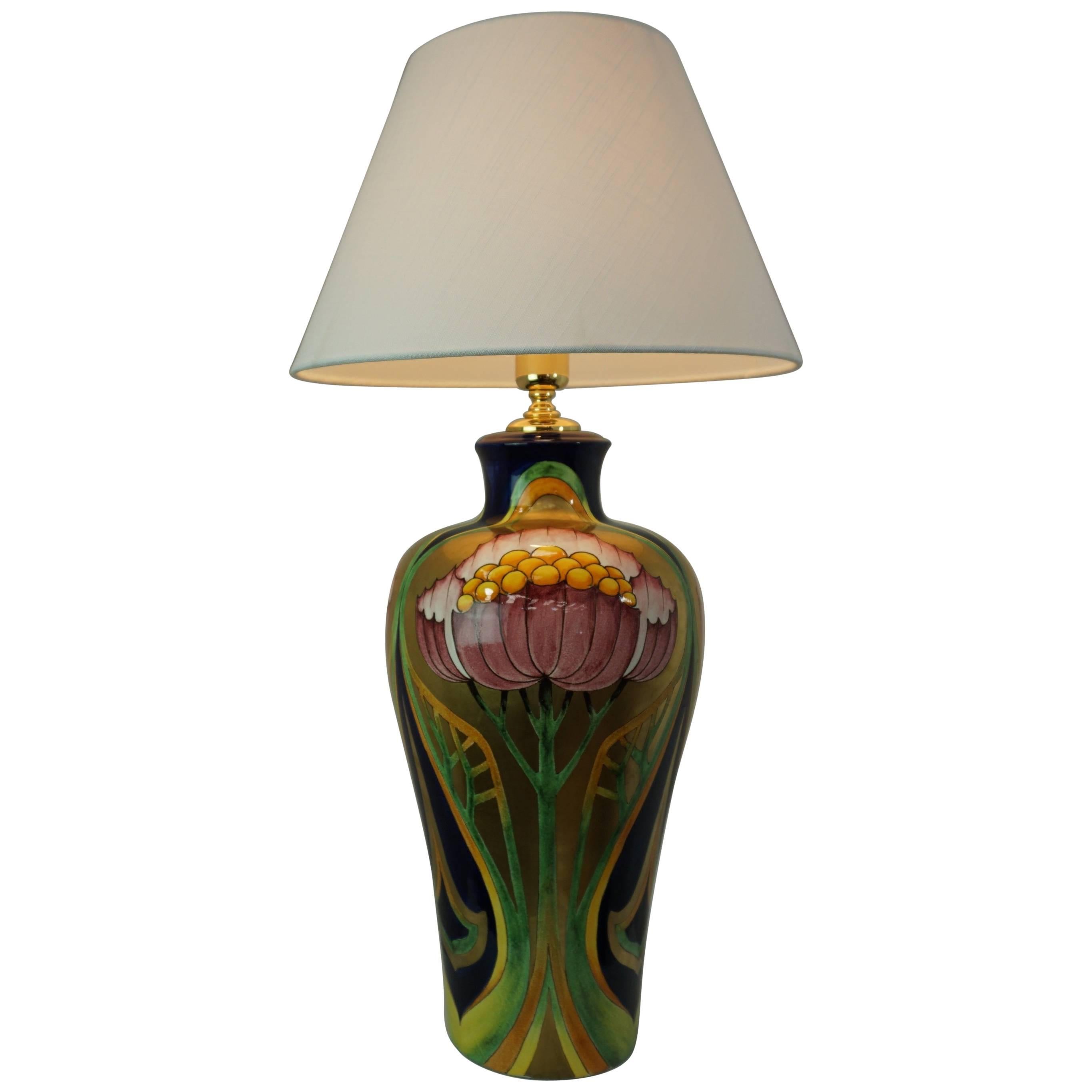 Lampe en céramique colorée de conception italienne par « Paolo Marioni » en vente