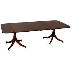 Large Antique Mahogany Extending Dining Table