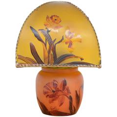 Art Nouveau Hand-Painted Table Lamp by Victor De Winner 2