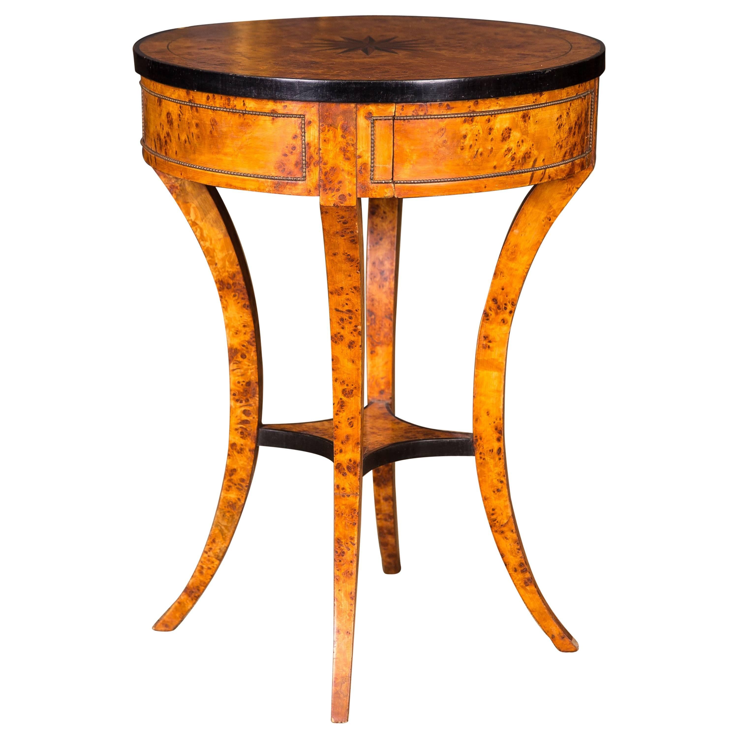 South German Side Table in Biedermeier Style