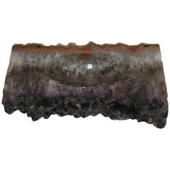Vintage Purple Amethyst Natural Crystal Vessel Jewelry Dish