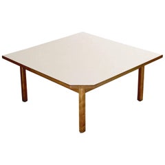Purpose Built Low Sofa Corner End Table in Walnut by Jens Risom