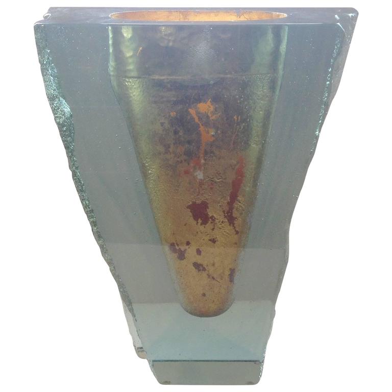 Monumental Studio Glass Vase By John Lewis At 1stdibs