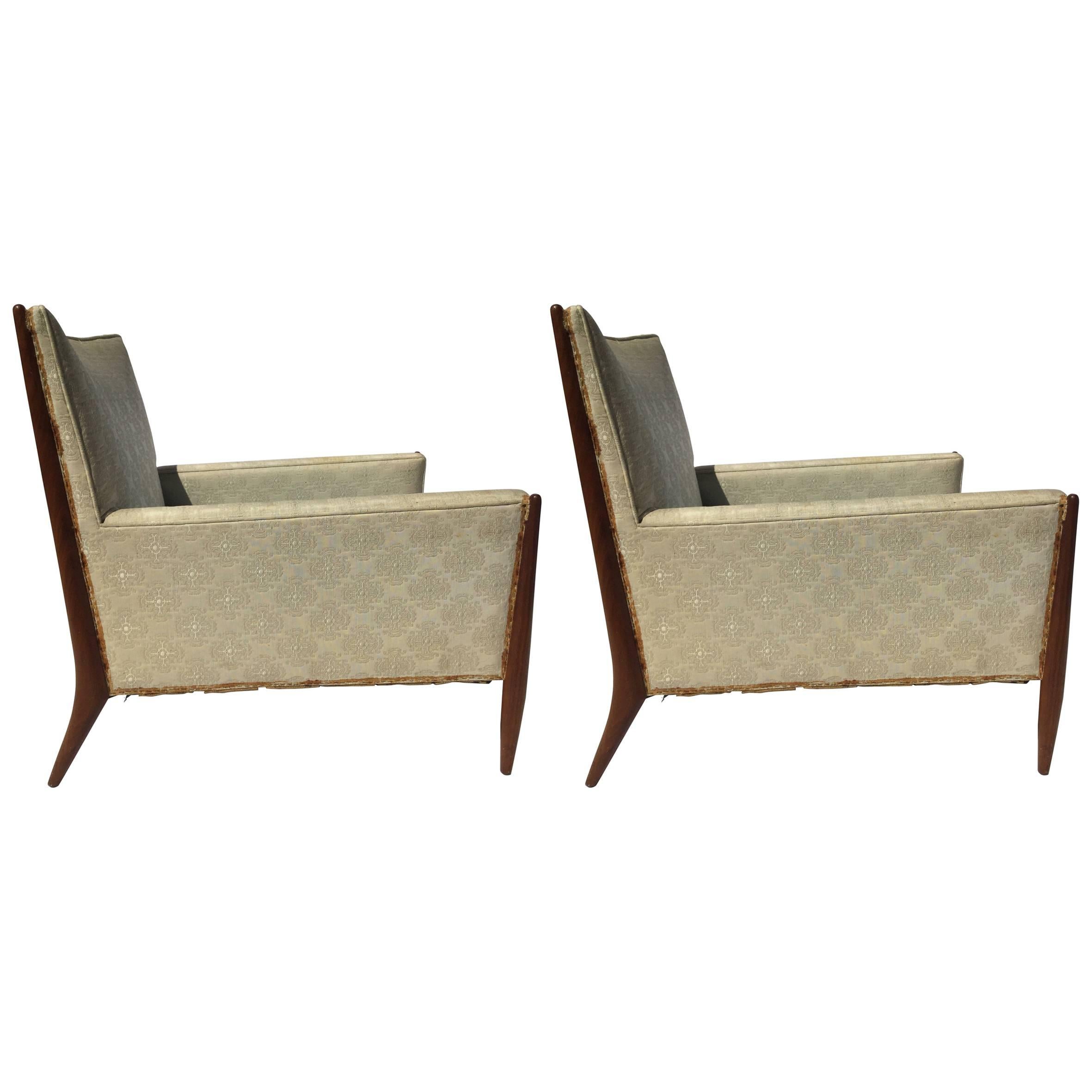 Pair of Mid-Century Armchairs by Paul McCobb For Sale