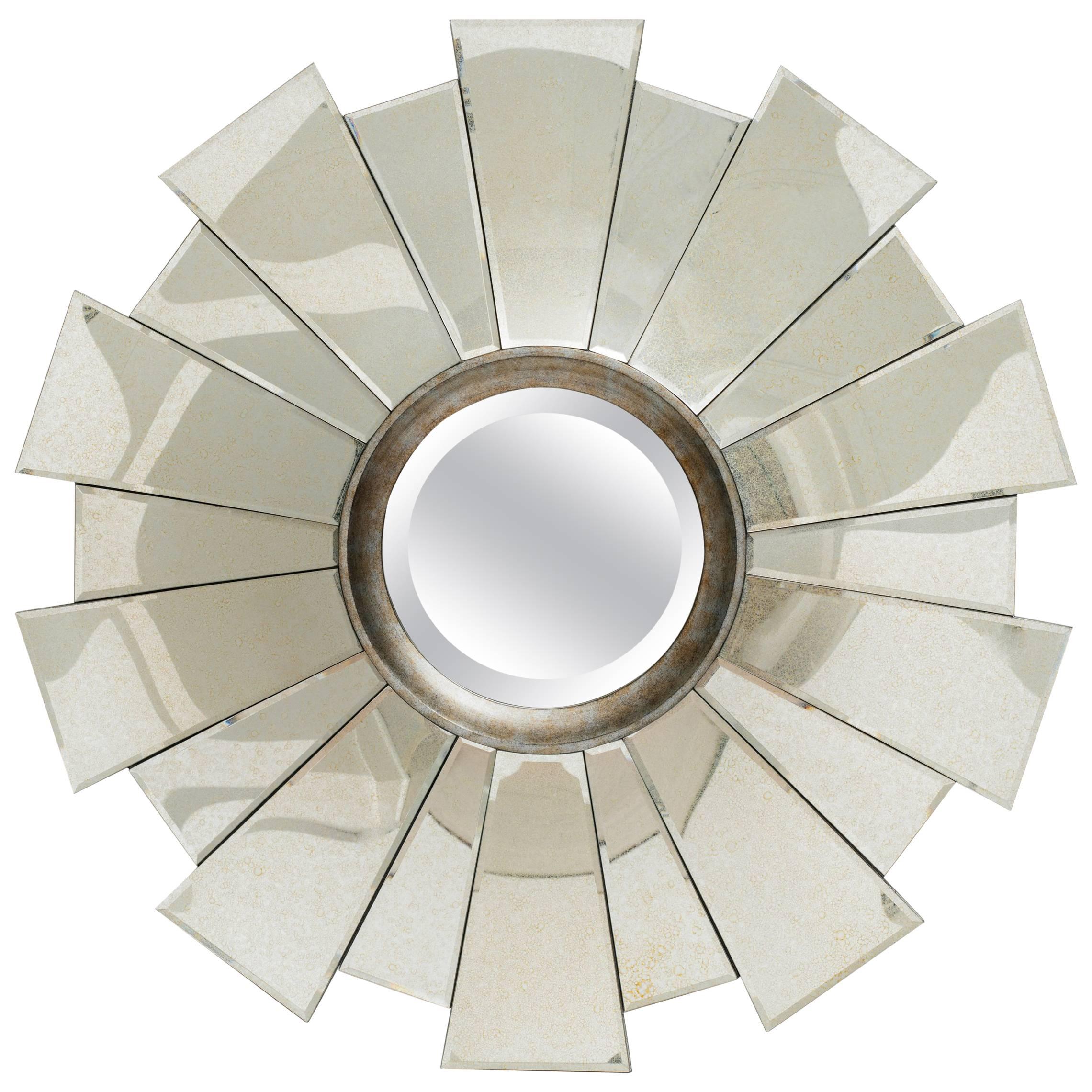 Art Deco Style Sunburst Mirror