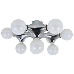 Stylish Chromed Space Age Sputnik Chandelier by Cusack, Germany, 1970s 2