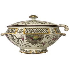 Used Aesthetic Movement Soup Tureen with Ladle