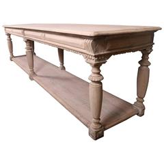 French Oak Drapers Table 