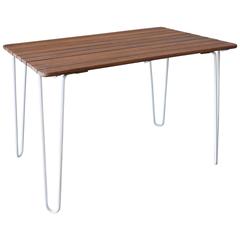 Mid-Century Teak and Iron Patio or Garden Table 6