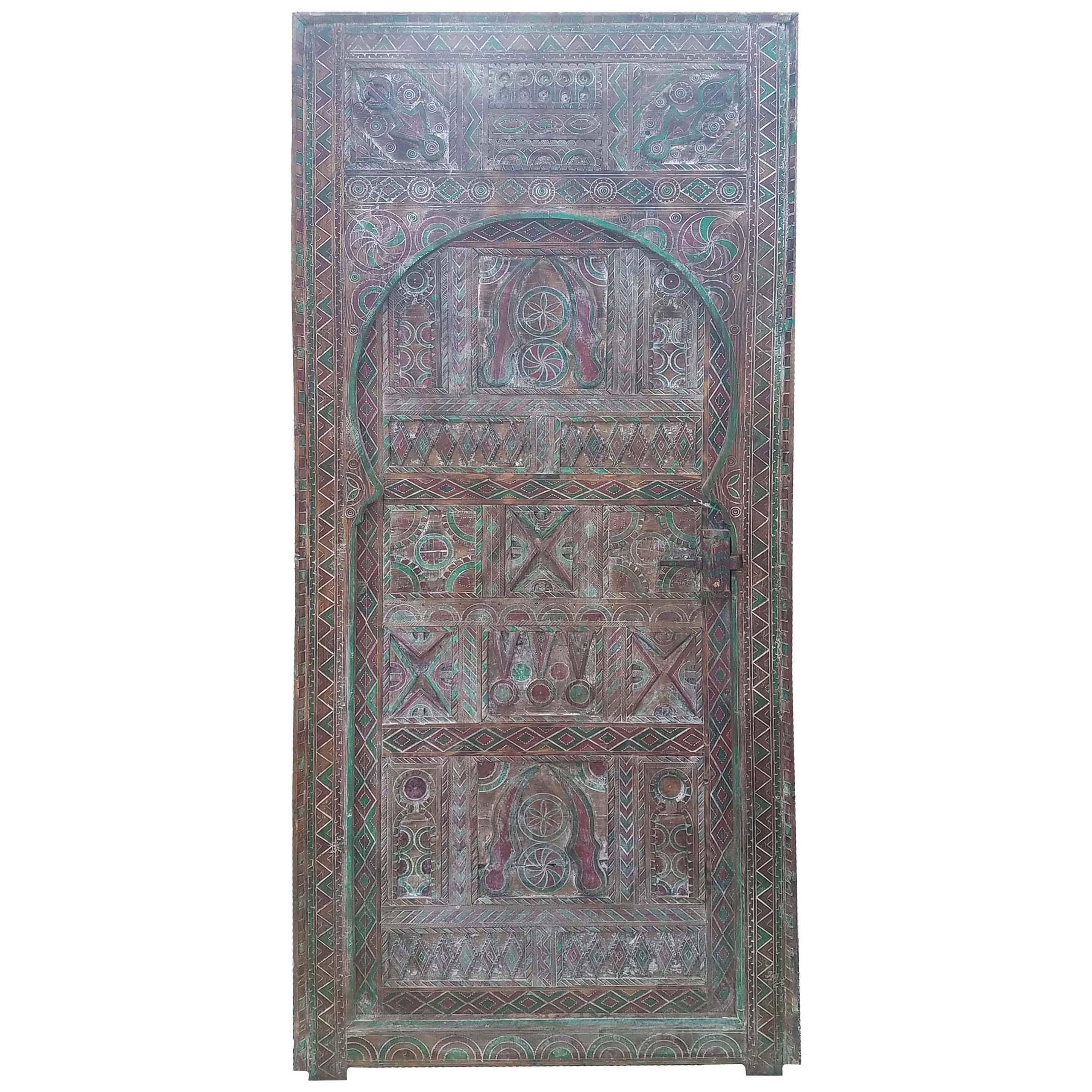 Amazing Beni Door, All Carved  For Sale