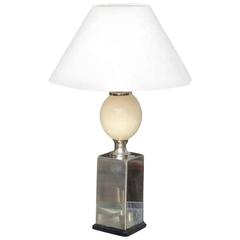 Faux Ostrich Egg Lamp from France