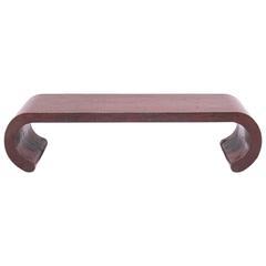 Chinese Red Lacquer Ribbon Table 1