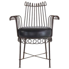 French Mid-Century Cap d'Ail Chair by Mathieu Matégot, 1950's 